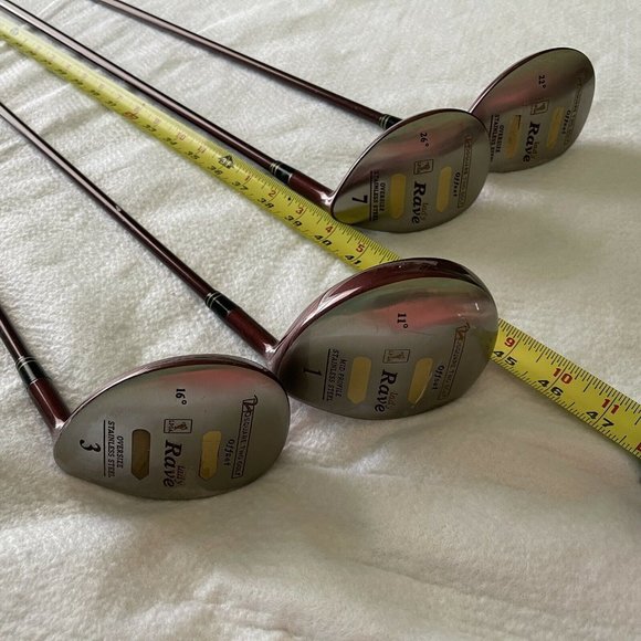 Square Two Lady Rave Oversize Mid Profile Stainless Driver Set 1 3 5 7 RH Ladies - Picture 7 of 12